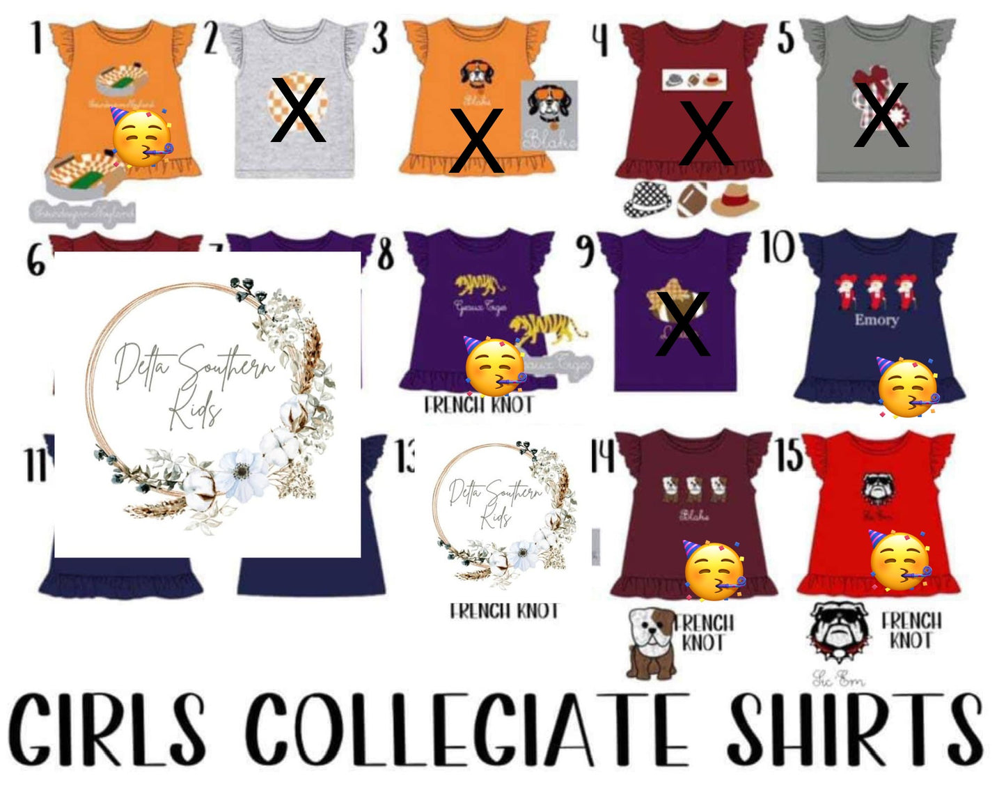 Girl Collegiate Shirt Collection PO eta Aug to DS