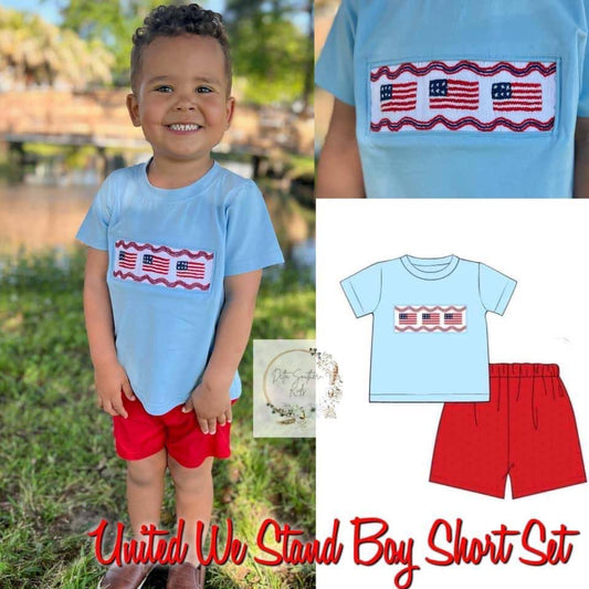 Smock Boy United We Stand Short Set