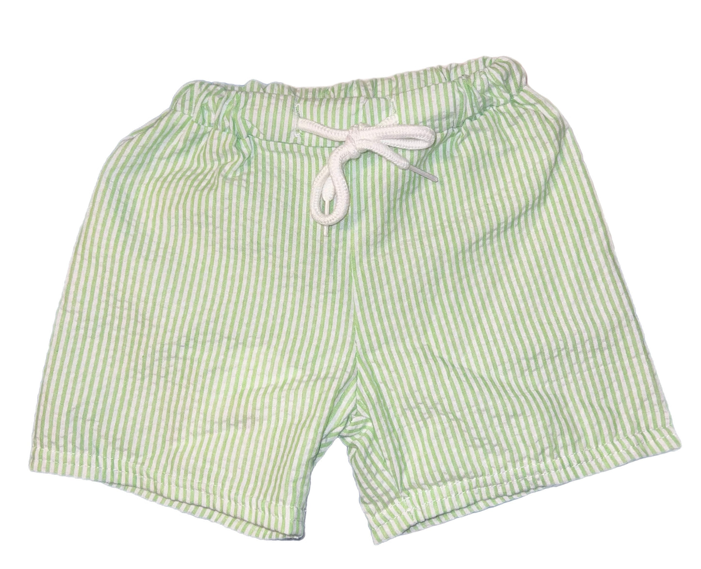 Seersucker Light Green Boy Swim