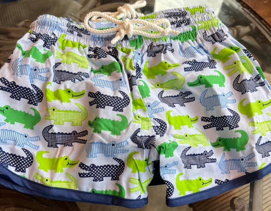 Boy Shortie Alligator Fully Lined Swim